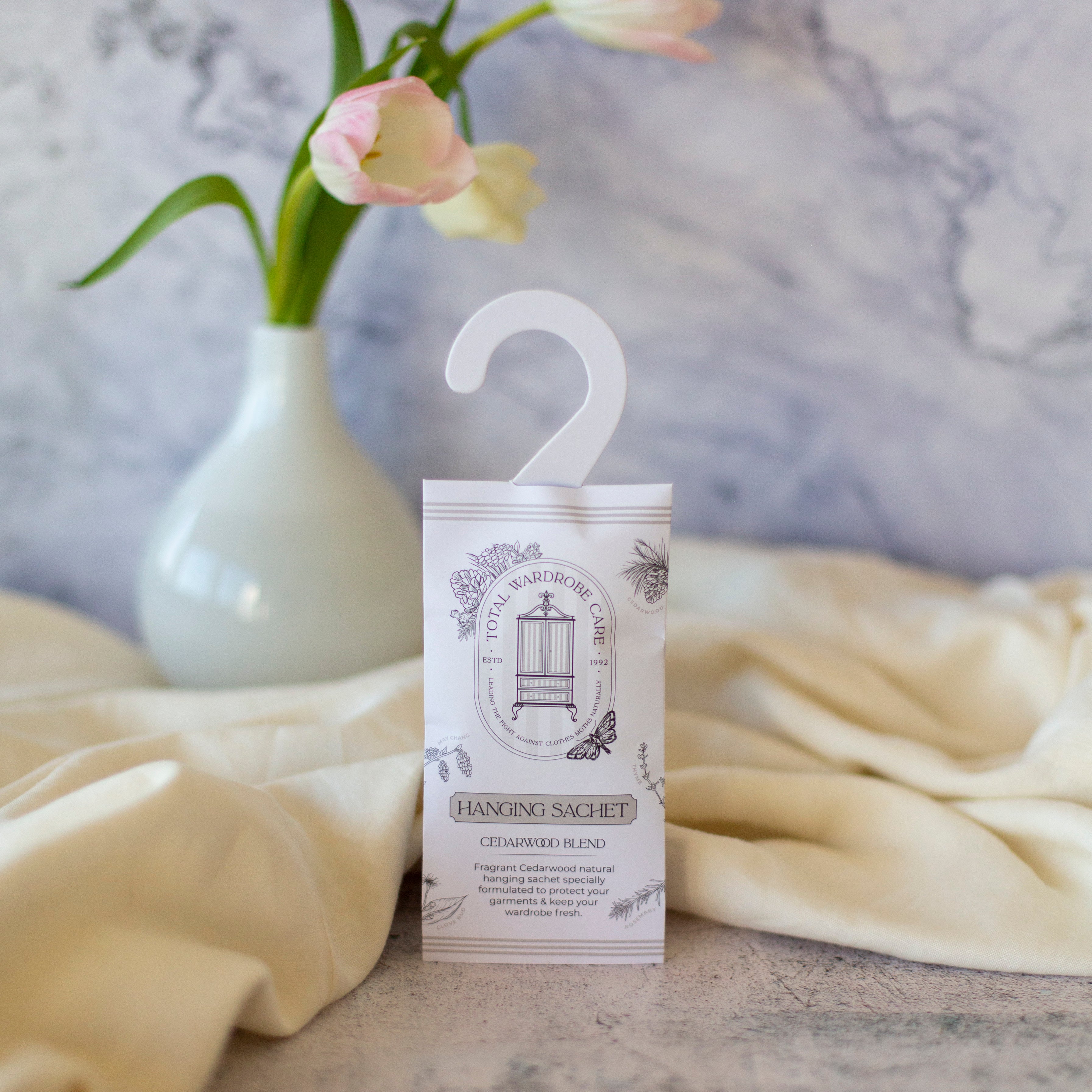 Cedarwood Anti-Moth Hanging Sachet | Total Wardrobe Care