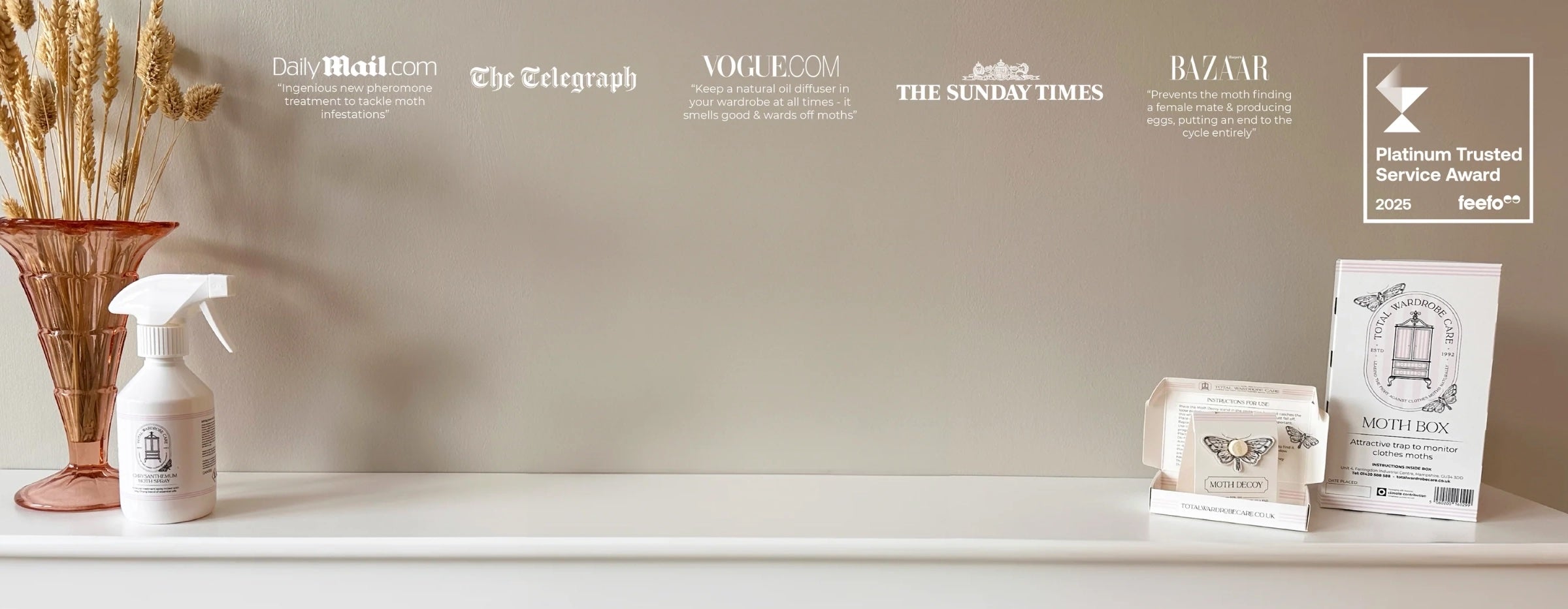 total wardrobe care homepage header