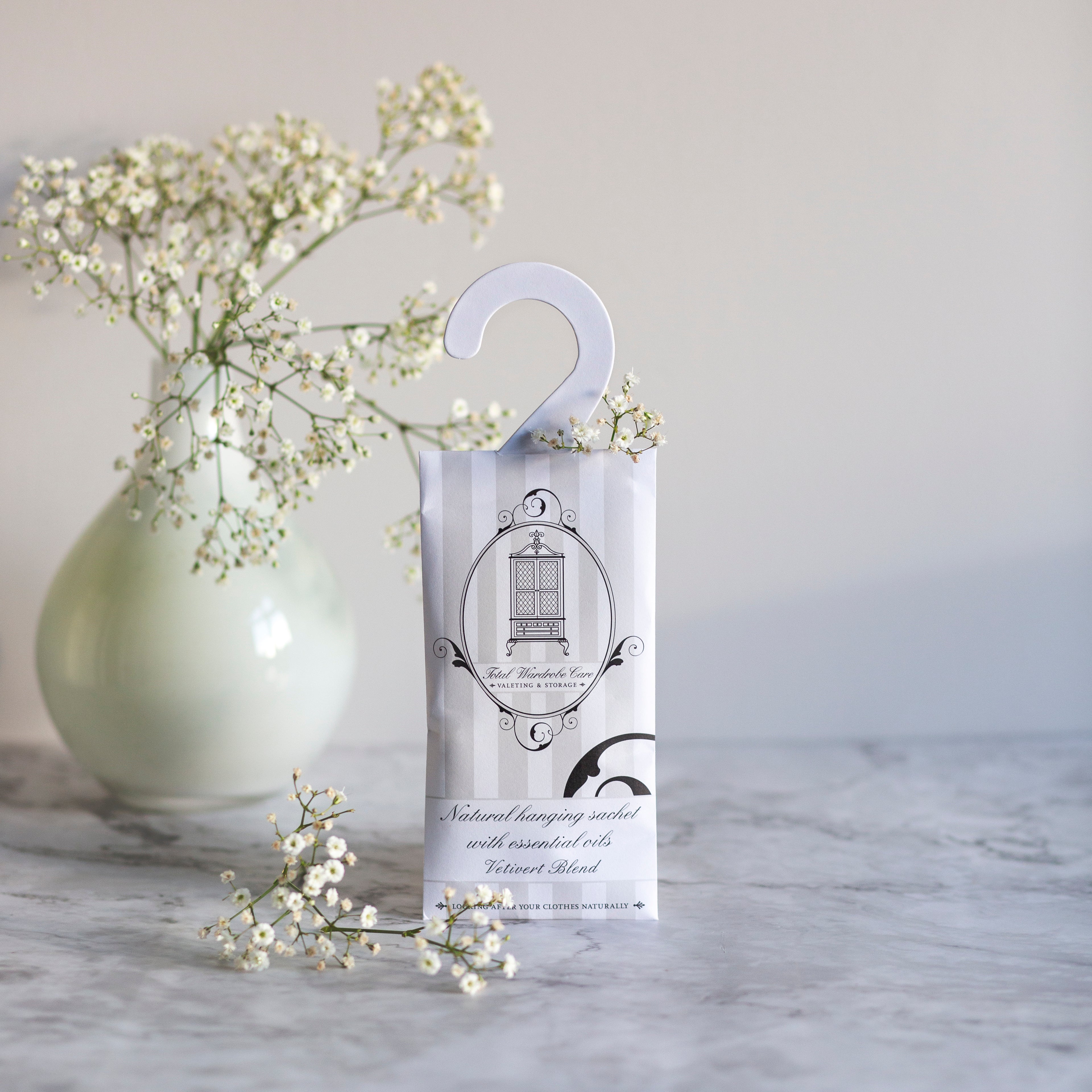 Natural Moth Repellent Vetivert Sachet Total Wardrobe Care