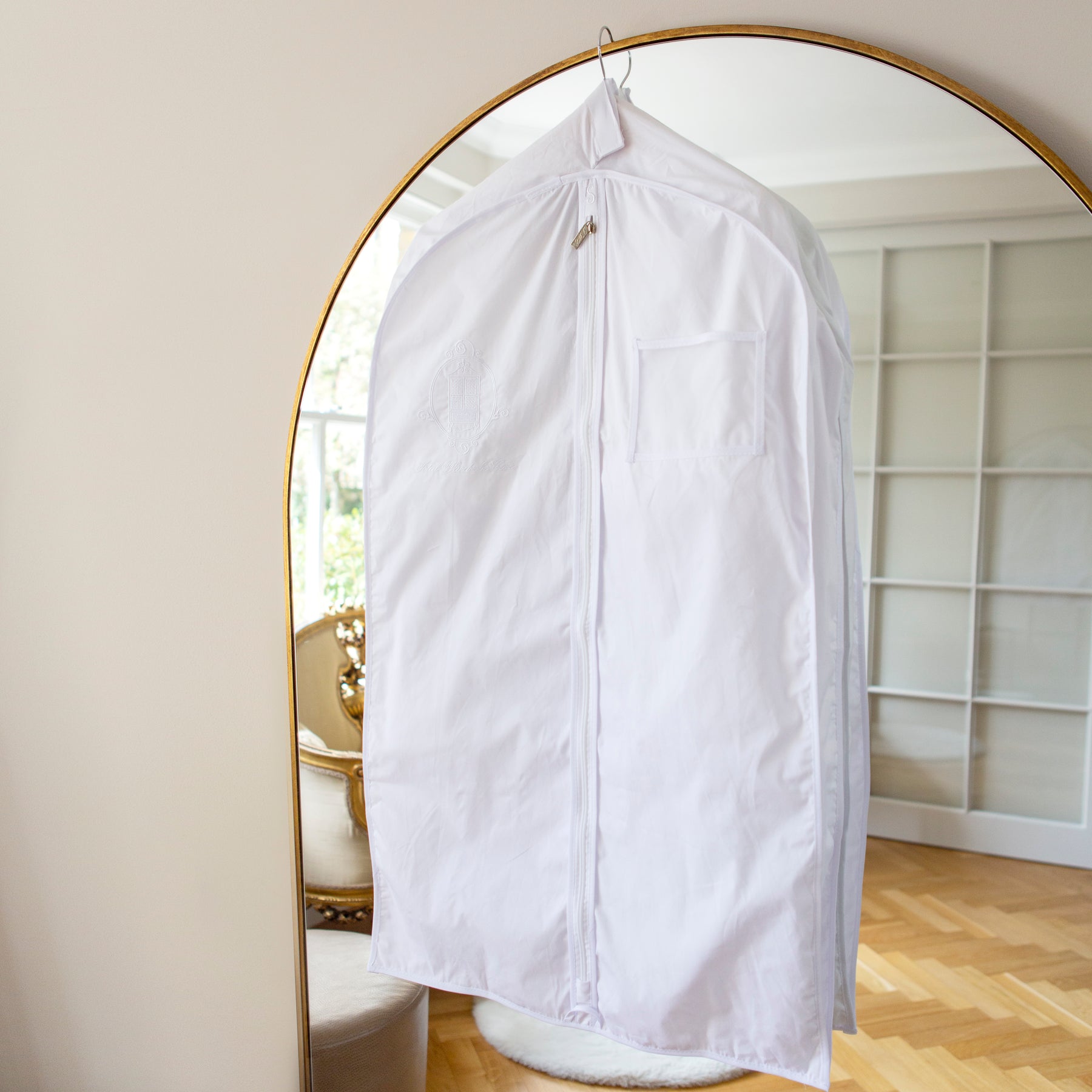 White Cotton Garment Storage Bag