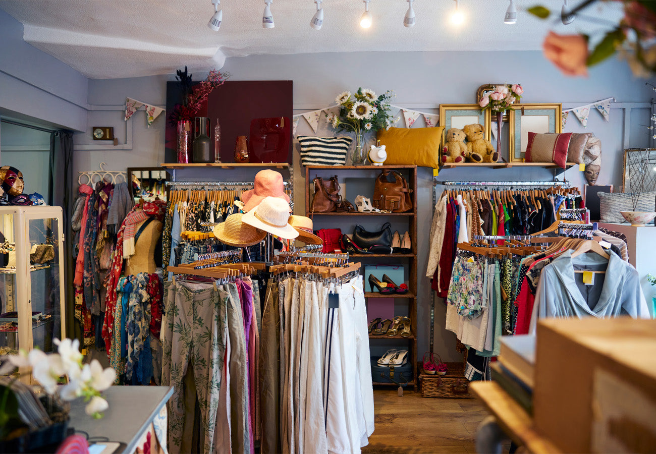 Inside of charity shop