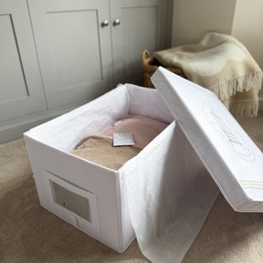 clothing storage box with tissue paper twc