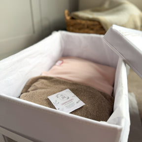 clothing storage box opened