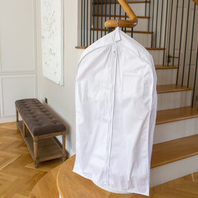 White Cotton Garment Storage Bag