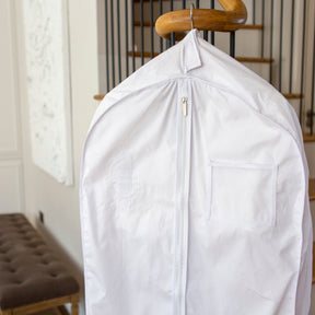 White Cotton Garment Storage Bag