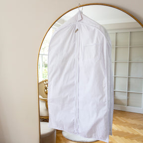 White Cotton Garment Storage Bag